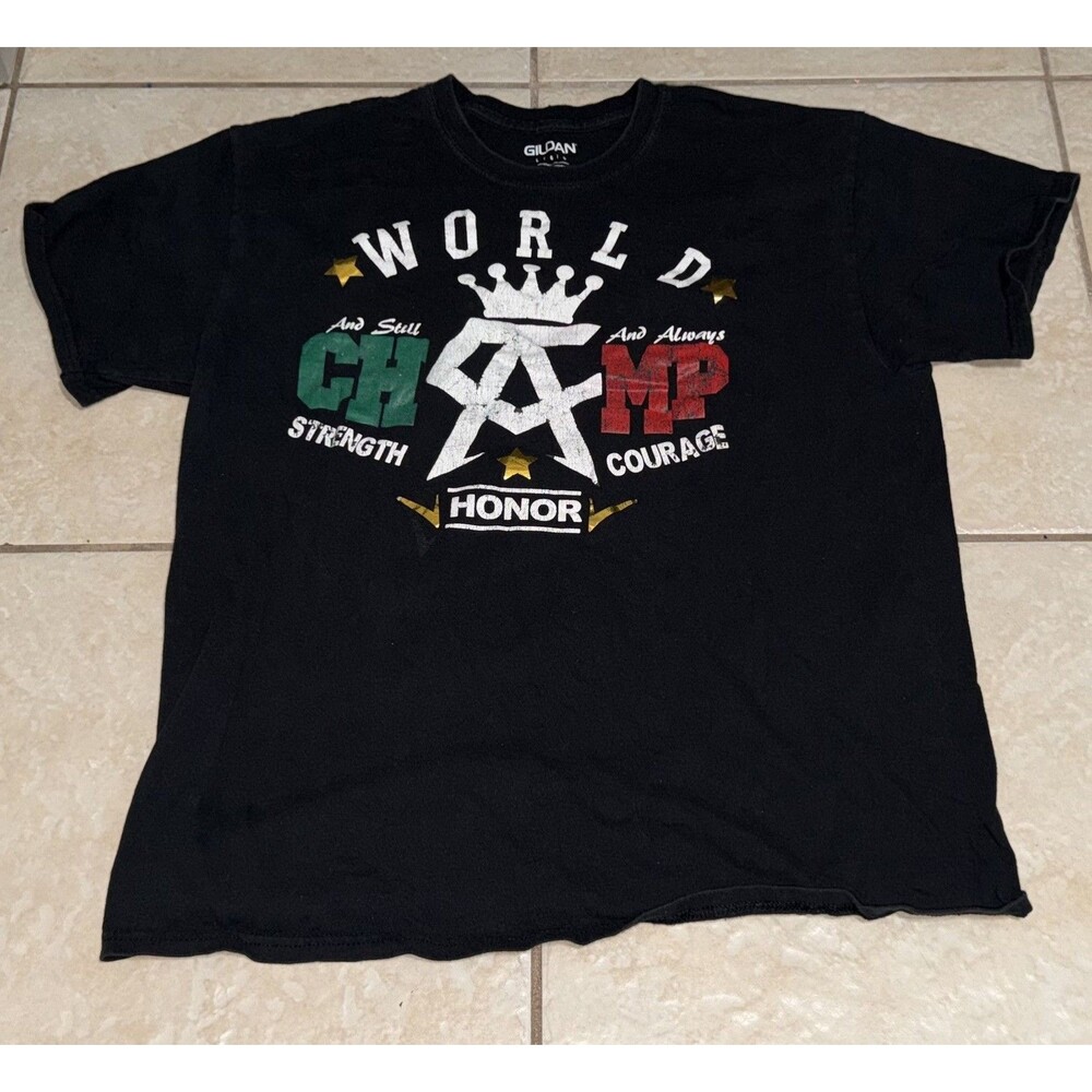 Canelo Alvarez T-Shirt Mens M Black World Champ Boxing Mexico Gildan Graphic Tee